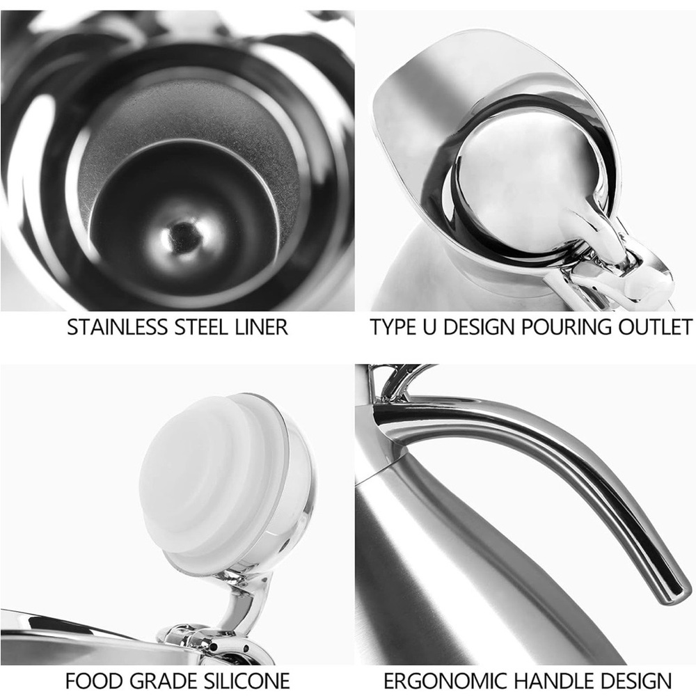 ☕️ 34oz. Stainless Steel Thermal Carafe ☕️ - Picture 3 of 10